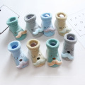 Hot sales calcetines de bebe 3d cartoon tube kids socks cotton with animal for baby socks non slip